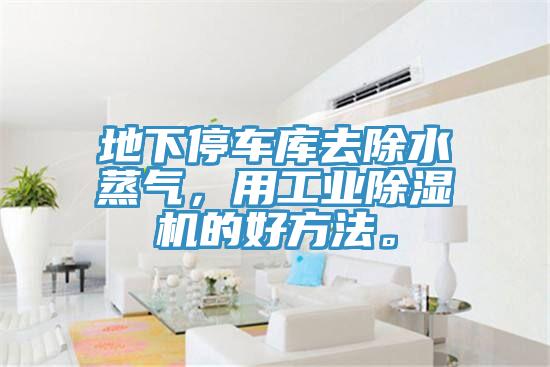 地下停車庫去除水蒸氣，用工業除濕機的好方法。