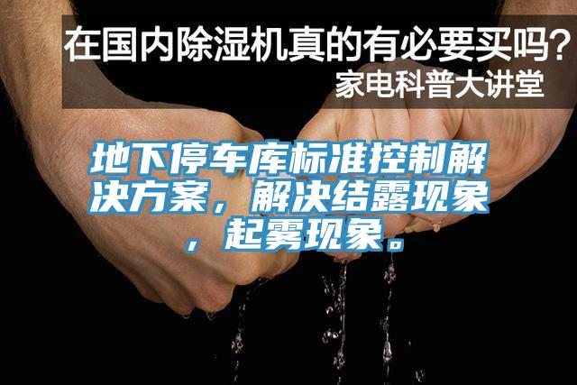 地下停車庫標準控制解決方案，解決結露現象，起霧現象。