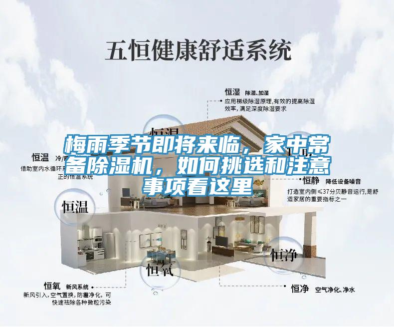 梅雨季節即將來臨，家中常備除濕機，如何挑選和注意事項看這里