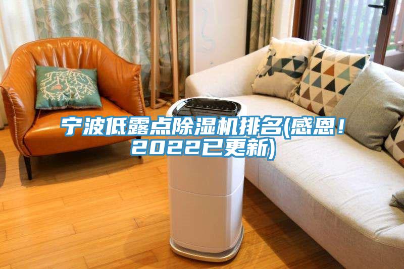 寧波低露點除濕機排名(感恩！2022已更新)