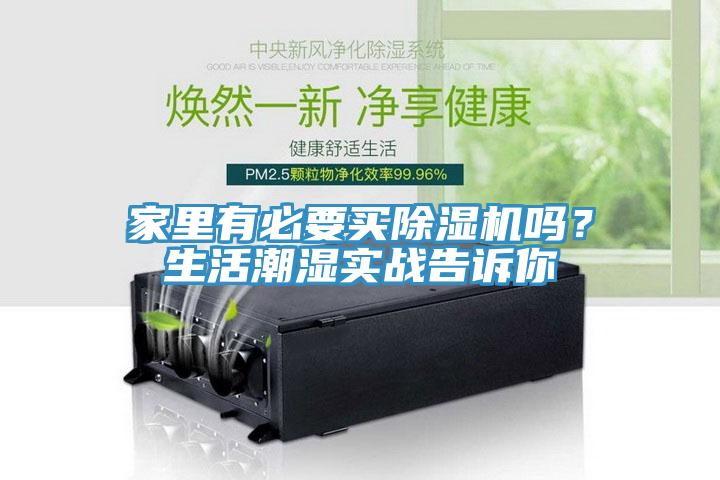 家里有必要買除濕機嗎？生活潮濕實戰告訴你
