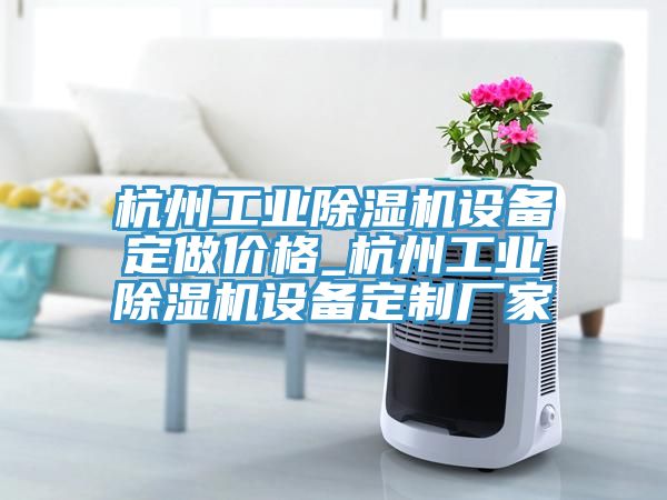 杭州工業(yè)除濕機設備定做價格_杭州工業(yè)除濕機設備定制廠家