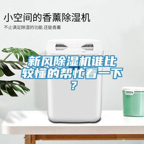 新風除濕機誰比較懂的幫忙看一下？