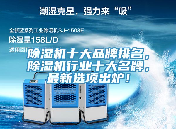 除濕機十大品牌排名，除濕機行業十大名牌，最新選項出爐！