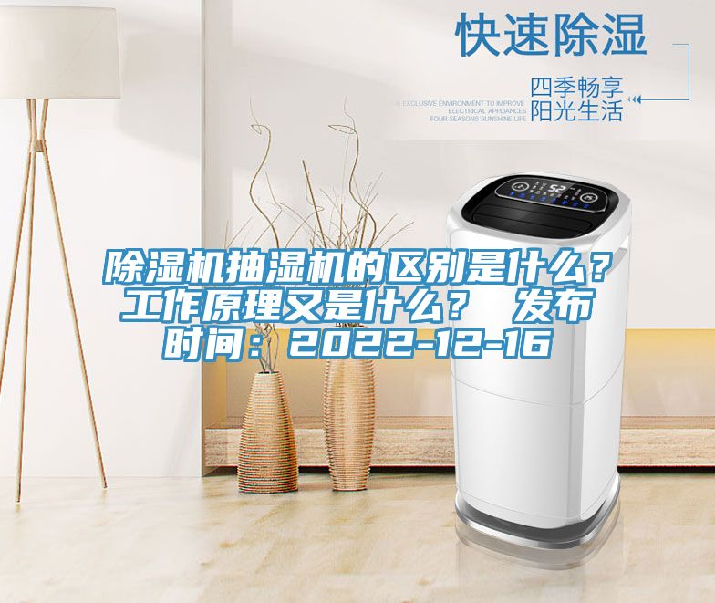 除濕機抽濕機的區別是什么？工作原理又是什么？ 發布時間：2022-12-16